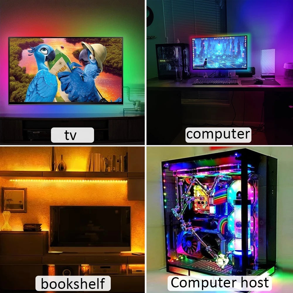 LED TV Backlight Strip – USB Powered RGB Lighting